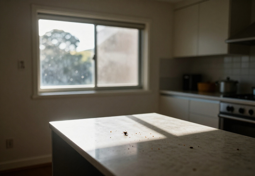 Rodent droppings in Oatley roof space before pest control